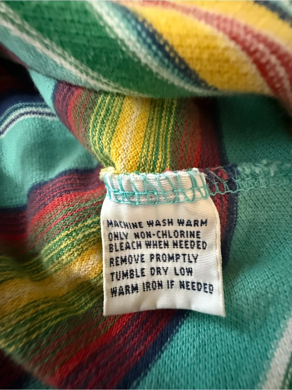Vintage 90s Polo by Ralph Lauren “Serape Blanket” Multi-Stripe Polo Shirt - XL